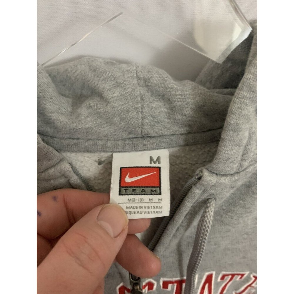 Ohio State Buckeyes Nike Team Boys M Gray Full Zip Hoodie - Picture 3 of 6